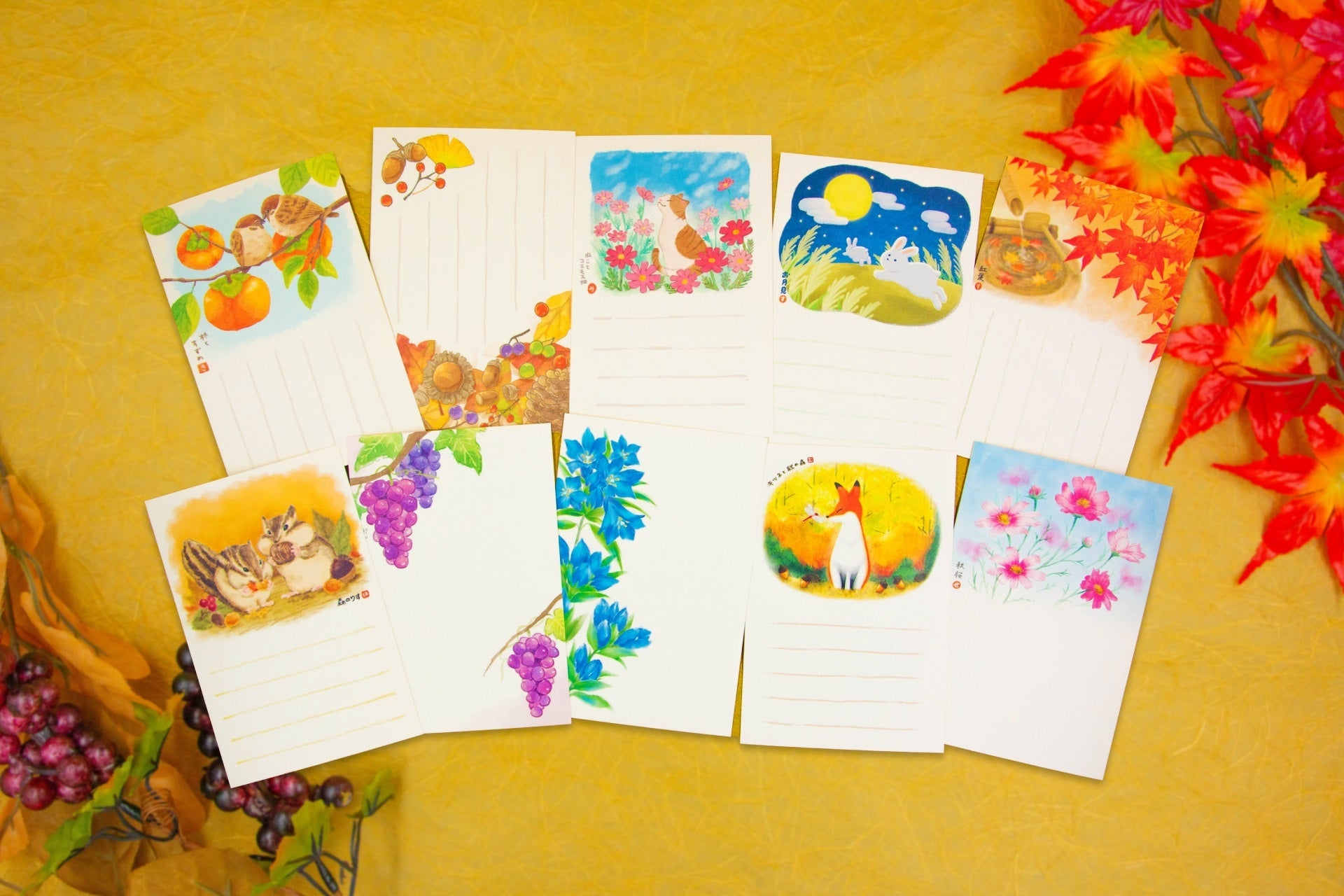 絵入りはがき2024秋柄』の販売開始 | 株式会社郵便局物販サービスの