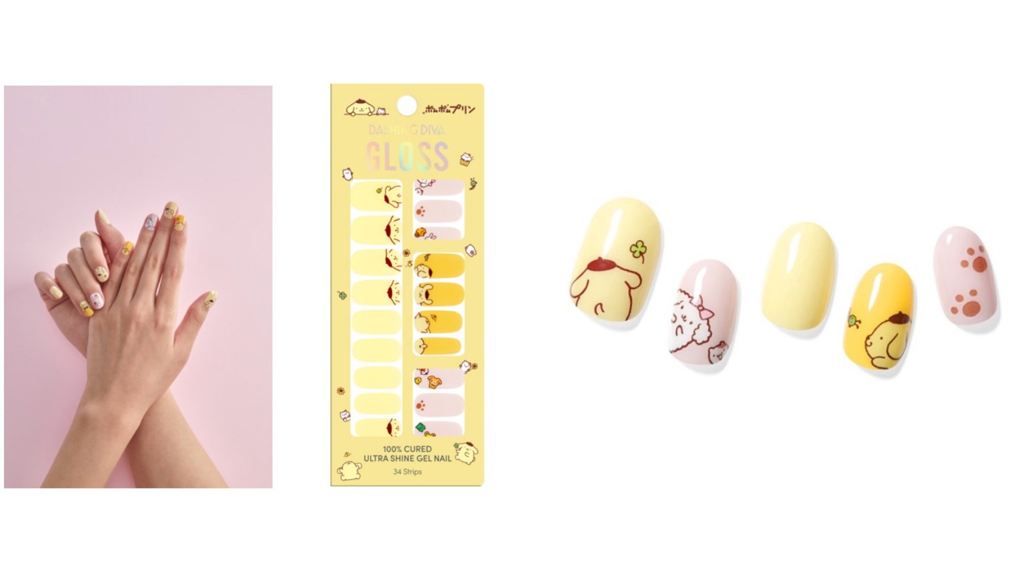 貼るだけ、簡単ジェルネイル「DASHING DIVA × サンリオキャラクターズ