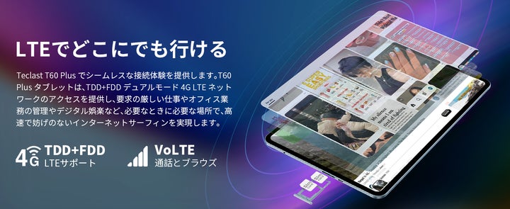 3日間限定】新品発売！Teclast重量級新商品「T60 Plus」登場！12インチ