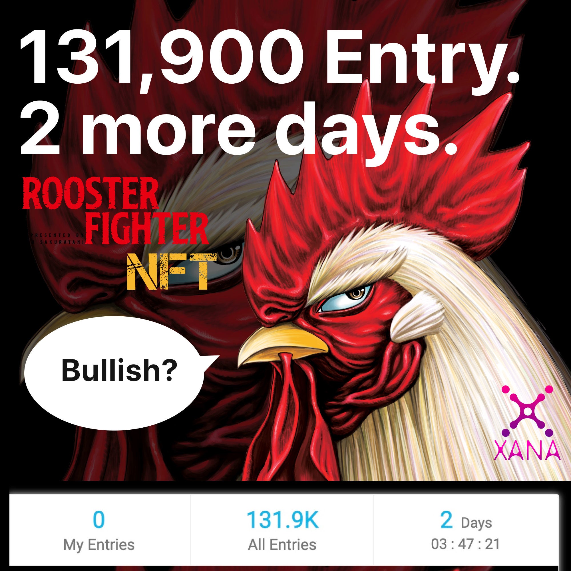 1億円超！】XANAのニワトリファイターNFTが国産NFT最大級の初回売上を