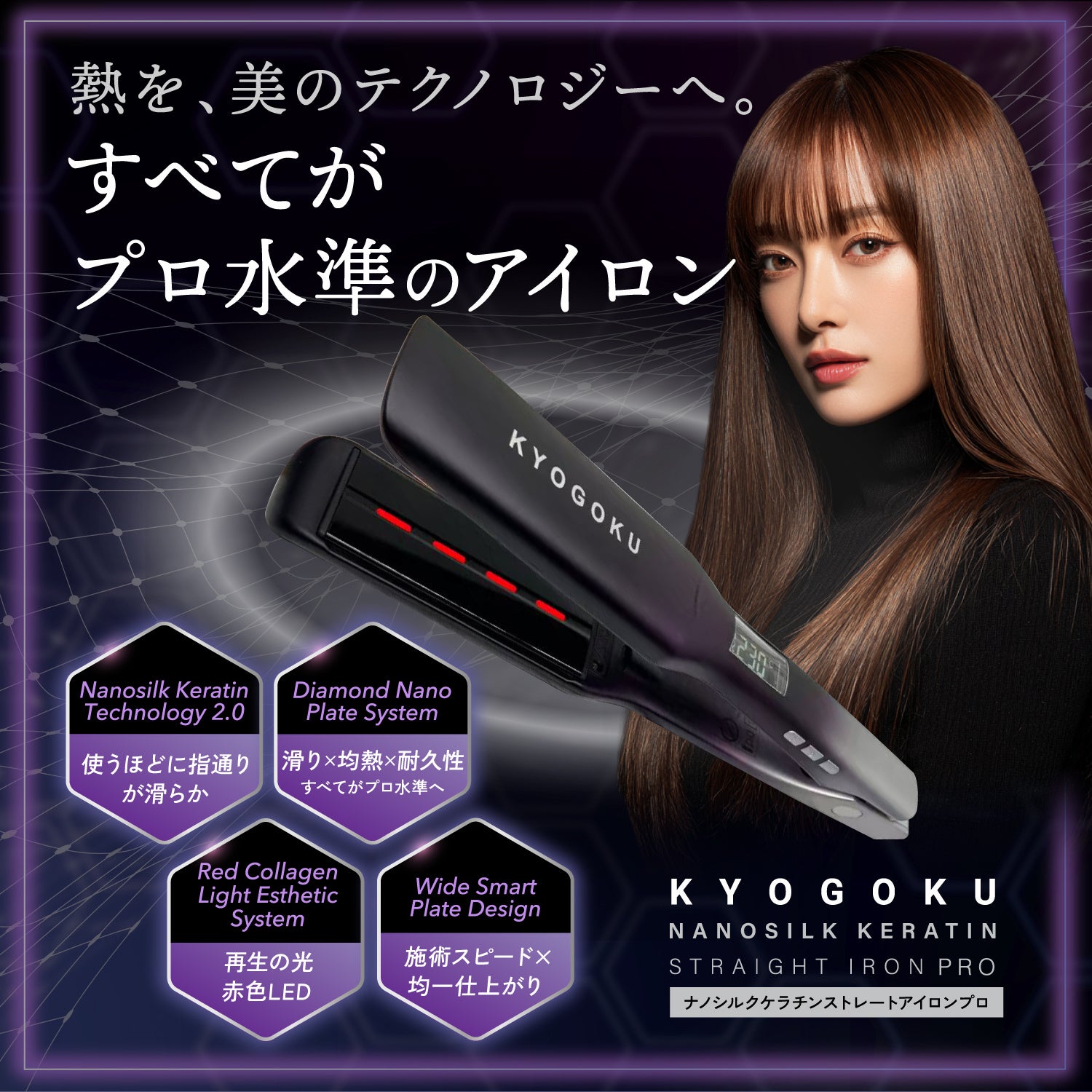 新発売】極上の艶髪へ。「KYOGOKU ナノシルクケラチン ストレート