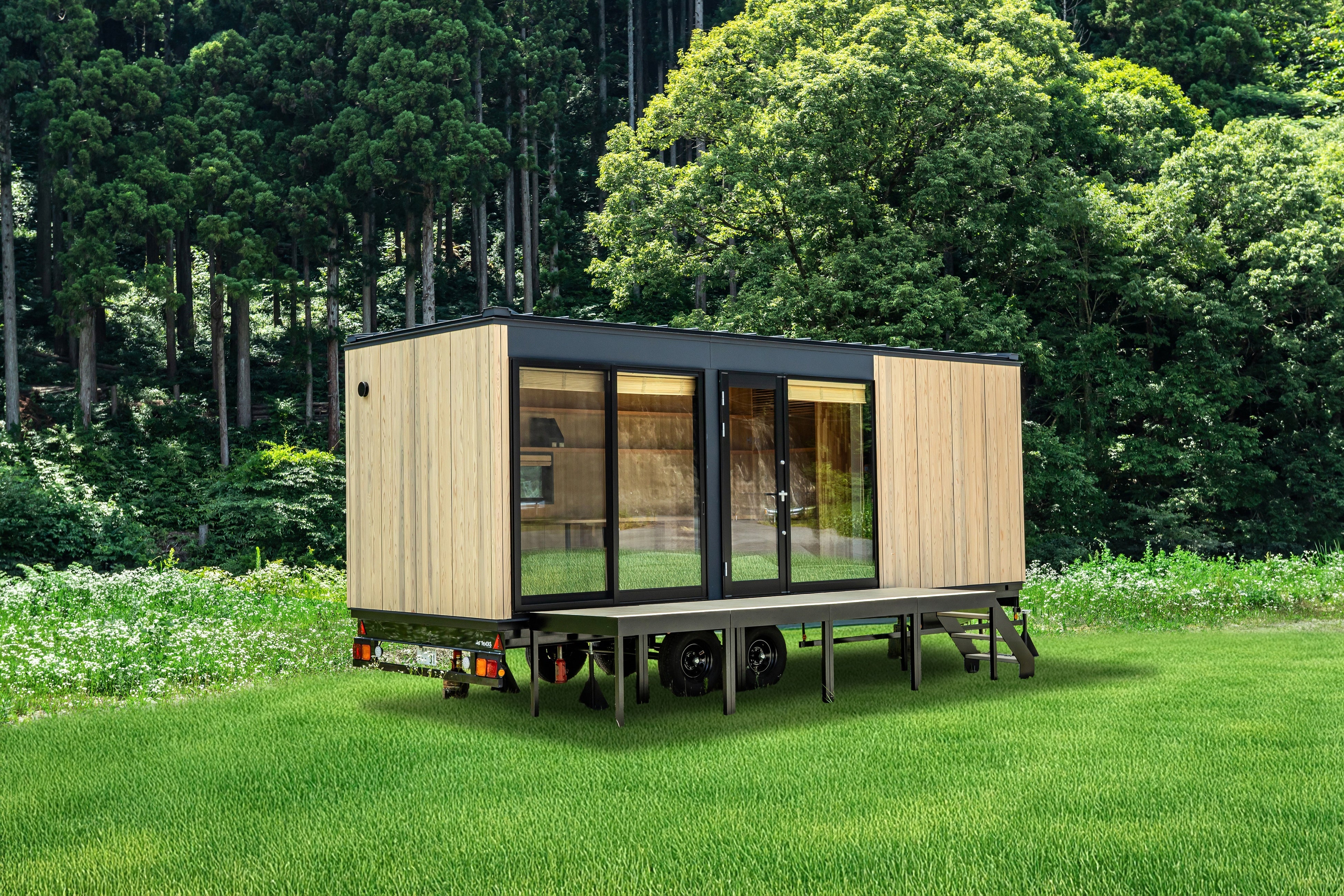島根発サスティナブルトレーラーハウス『HUX』が「ウッドデザイン賞