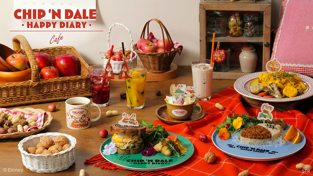 ディズニーキャラクター「チップとデール」のスペシャルカフェが東京
