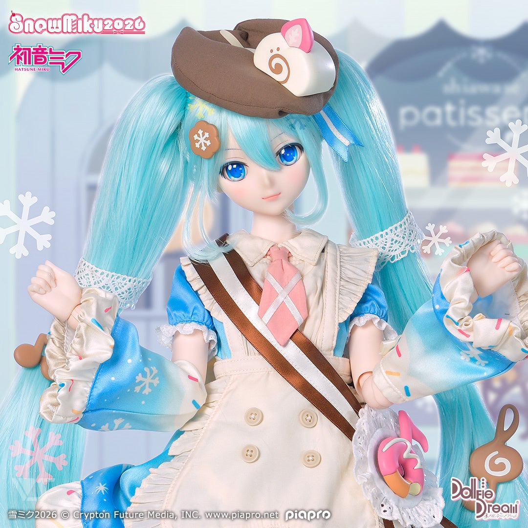 SNOW MIKU 2026』の雪ミク衣装「Sweet Snow」がドルフィードリーム®用