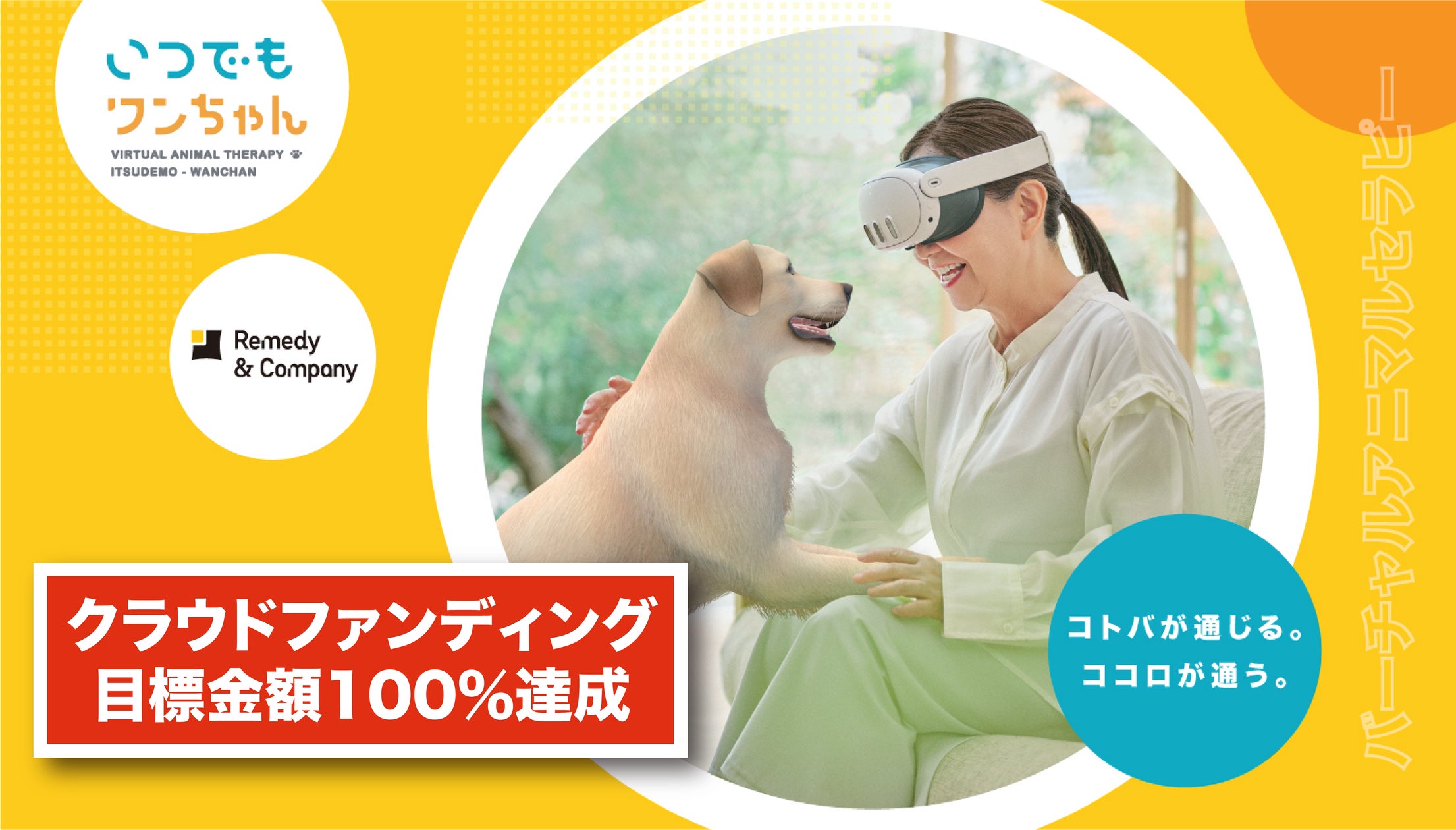 クラウドファンディング開始1週間で目標金額100％を達成 | レメディ