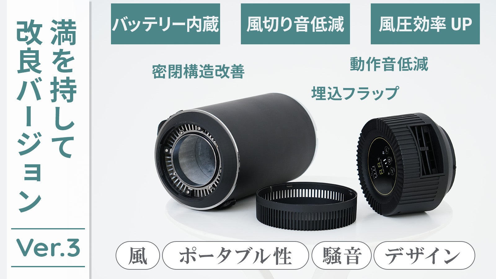 湿気を出さない冷風機。ドライクーラーVer3をMakuakeプロジェクトにて