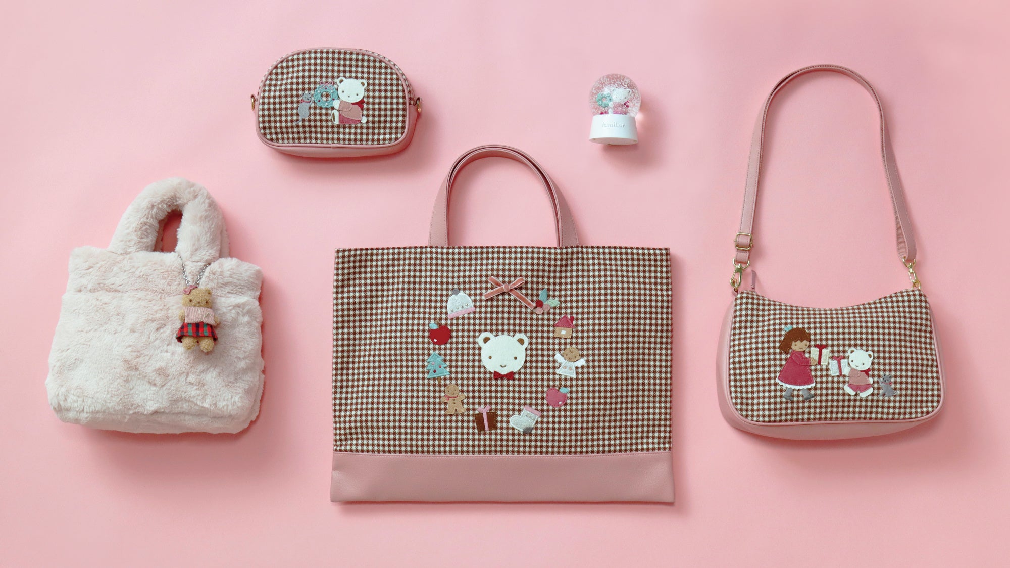 ファミリア「Christmas Collection 2024」はピンク一色！ 子どもは