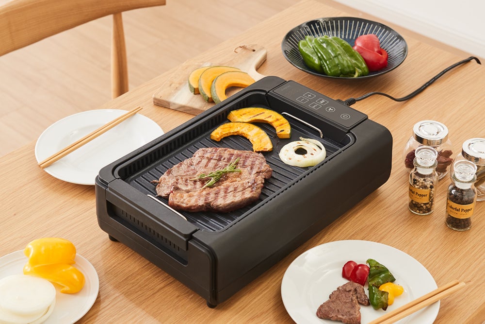 Simplus」シリーズからガラス蓋付き吸煙グリル「SP-GLL01」を新発売し