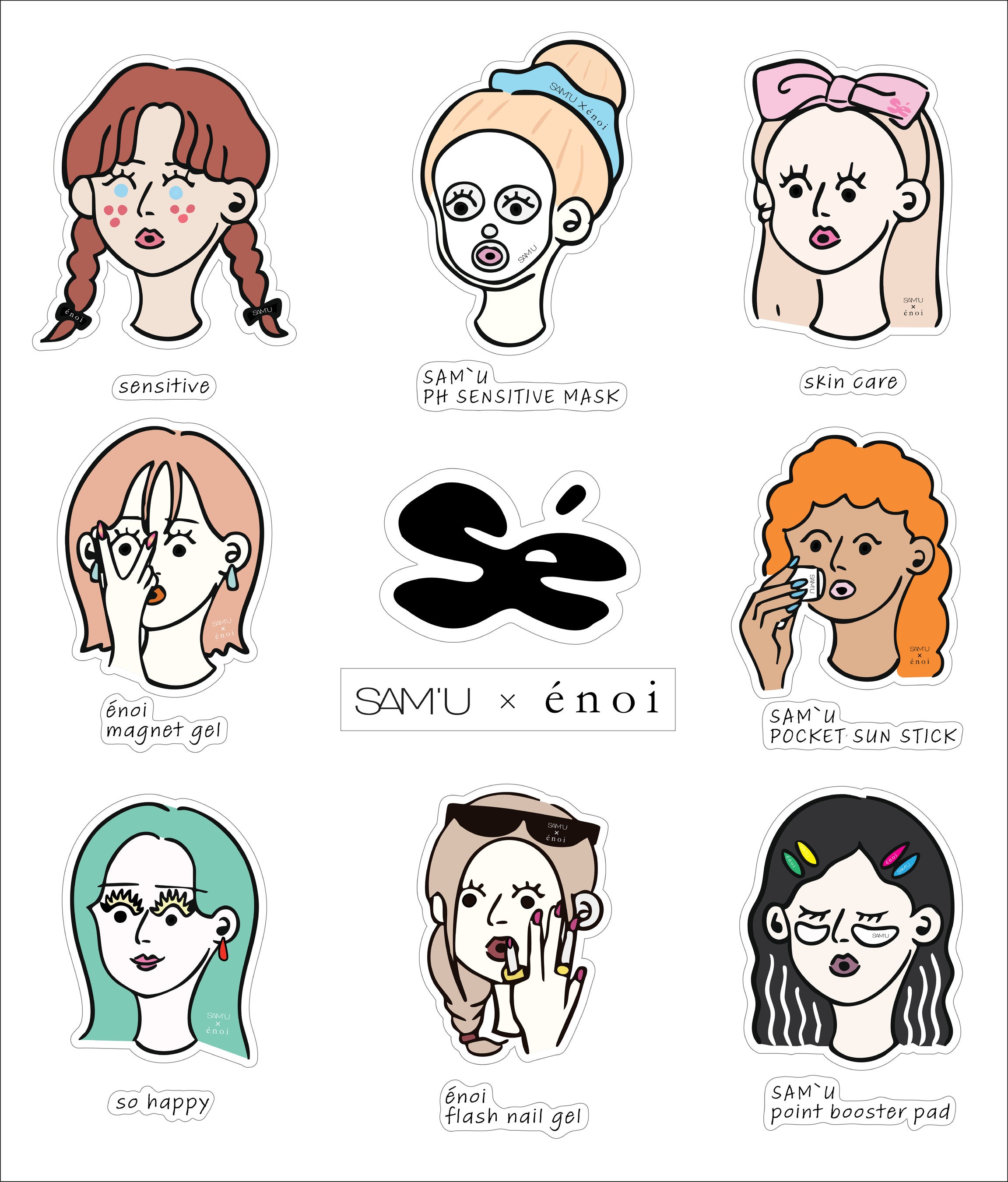 韓国スキンケアブランド「SAM'U」× 人気ネイルブランド「énoi」が原宿