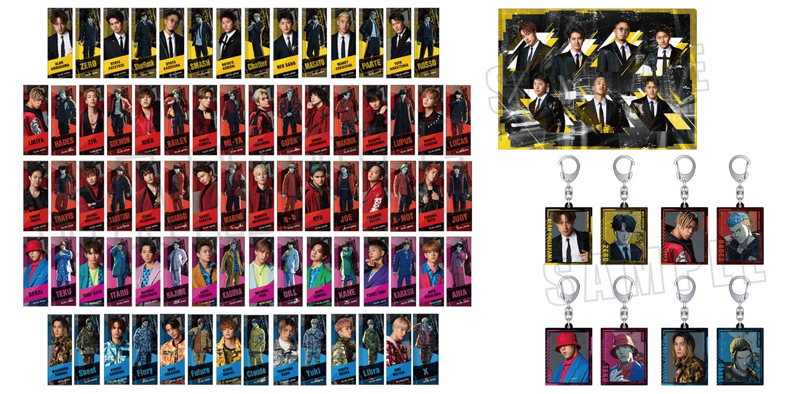 BATTLE OF TOKYO』クリアファイル(全4種)、トレーディングアクリル