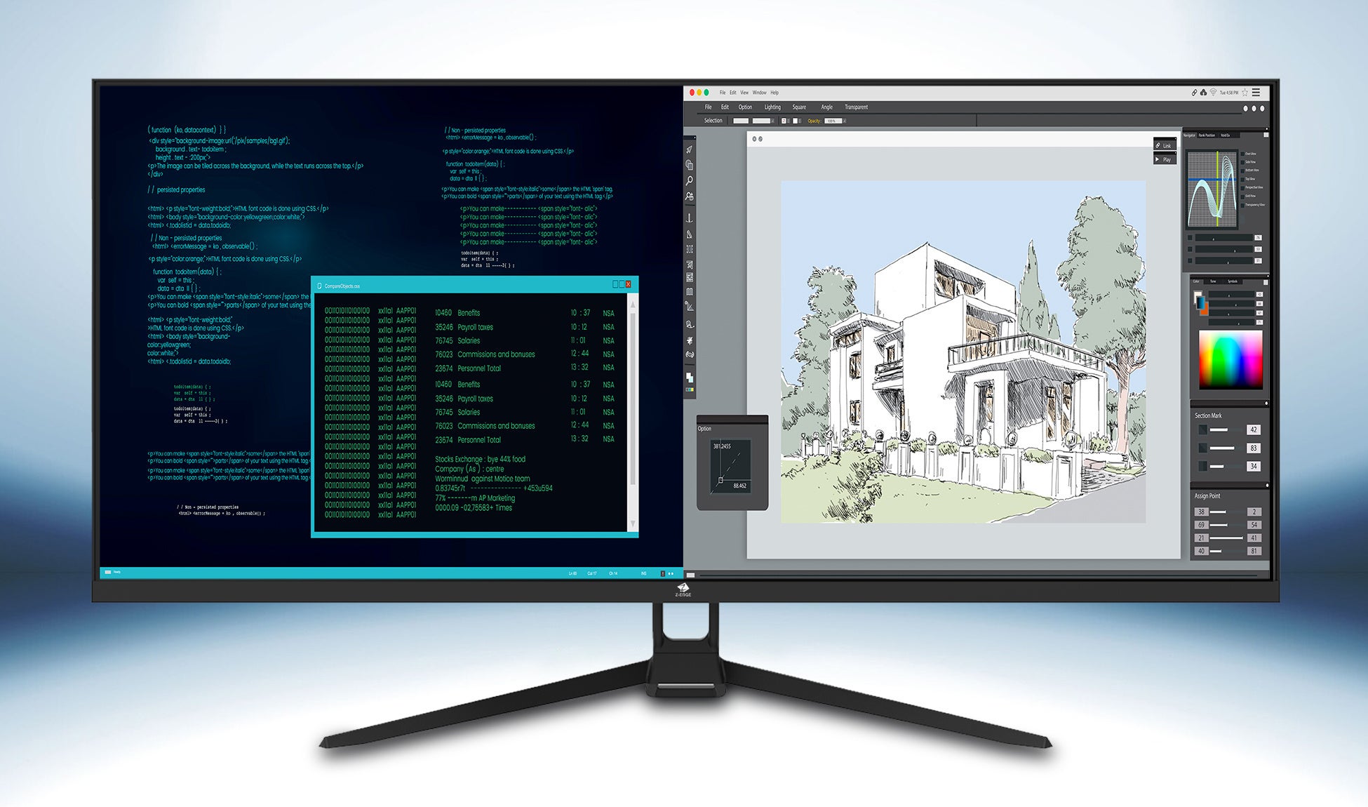 ウルトラワイドモニター 大画面 マルチカラー ウルトラワイドモニター