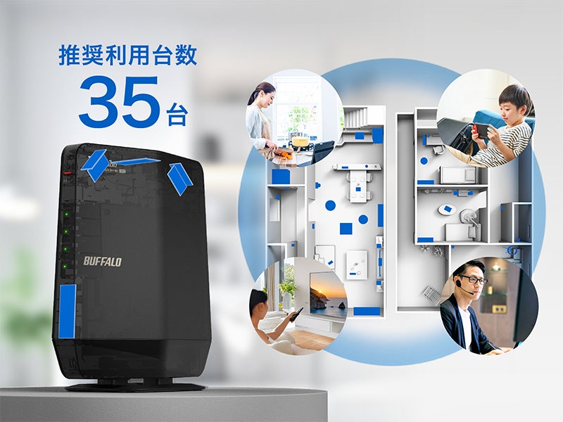 家族みんなの通信を快適に】PCもスマホも快速！高速通信＆スリムな