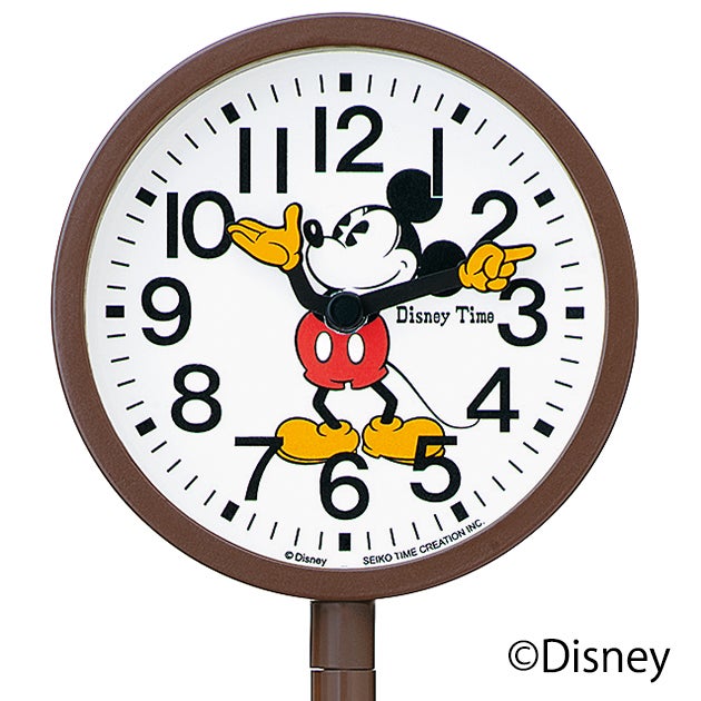 公園などでおなじみのポール型クロックが卓上サイズの置き時計に