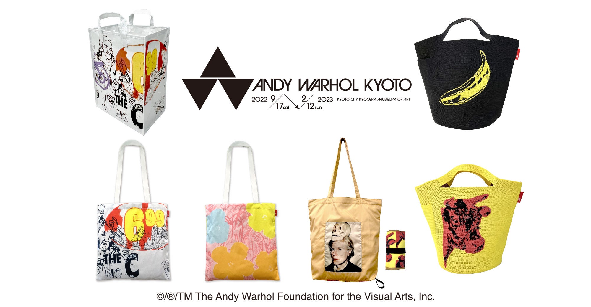 Andy Warhol×ROOTOTEコラボレーショントートバッグ」新作23アイテムを9