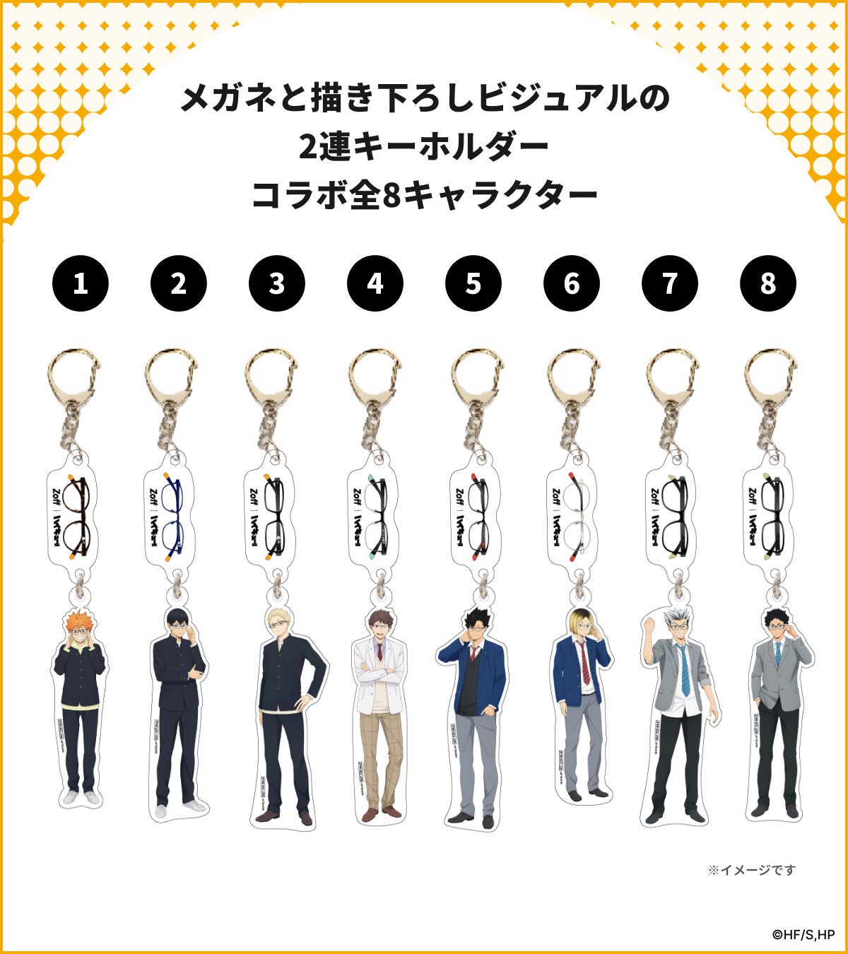 メガネブランド「Zoff」と人気アニメ「ハイキュー!!」の初