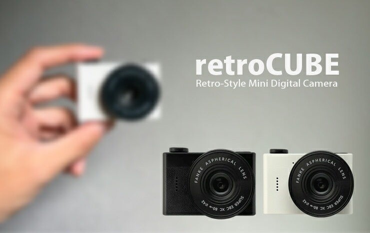新色モスグリーン登場】レトロな写真が撮れる超ミニカメラ「retroCUBE