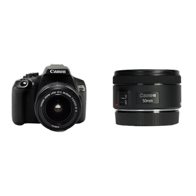 レンタル - Canon お手軽一眼レフ & 単焦点セット EOS Kiss X90 + EF
