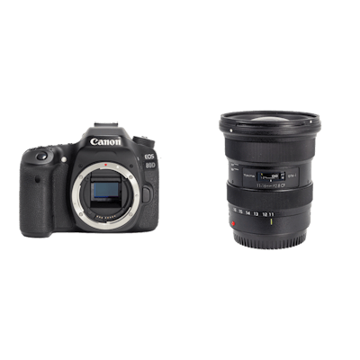 レンタル - Canon 風景＆星空撮影入門セット EOS 80D + atx-i 11-16mm