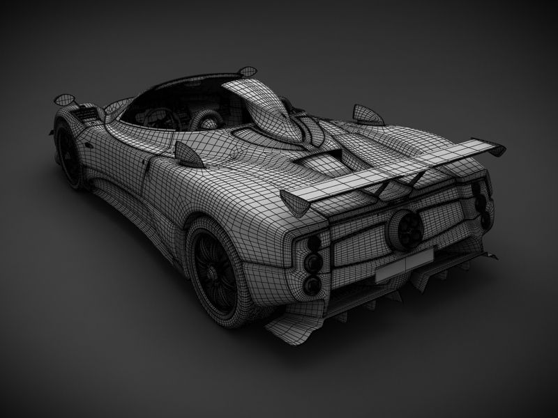 パガーニゾンダチンクエロードスター 3Dモデル $25 - .max .obj .ma