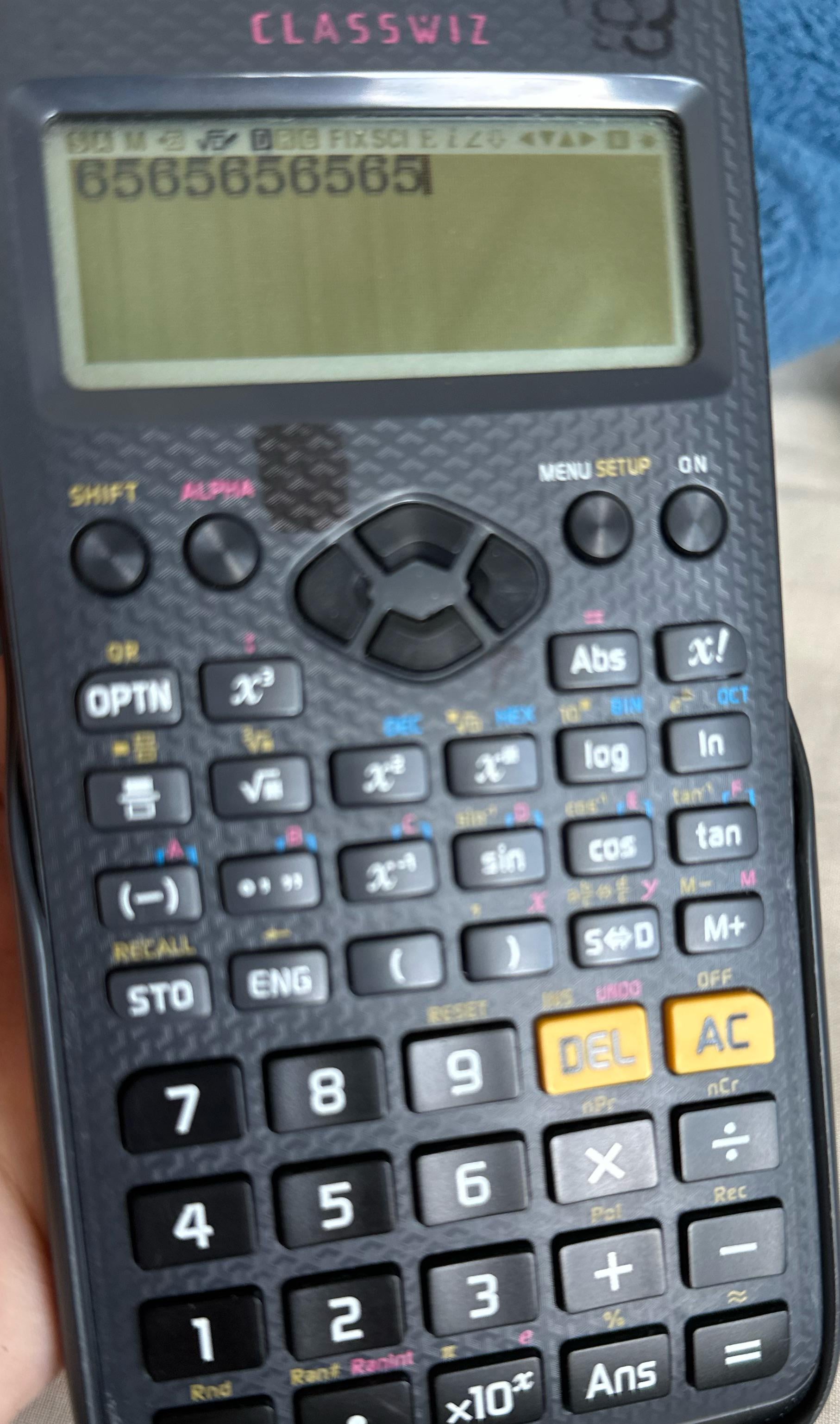 カシオの電卓の画面に線が入ってる : r/calculators