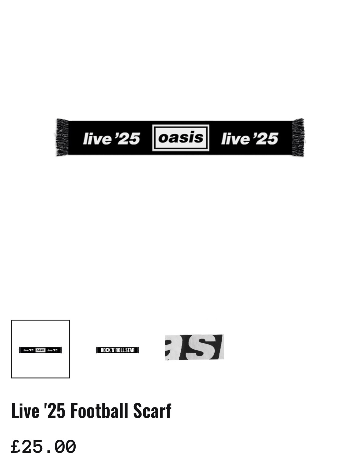 Has anyone bought the newly added Oasis football scarf ? : r/oasis