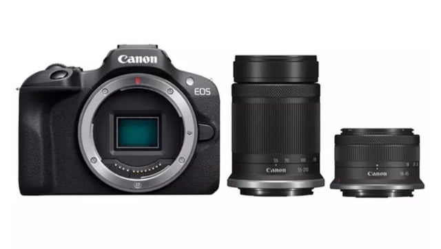 初めてカメラ買ったんだ: CANON EOS R100 ミラーレスカメラ、RF-S 18