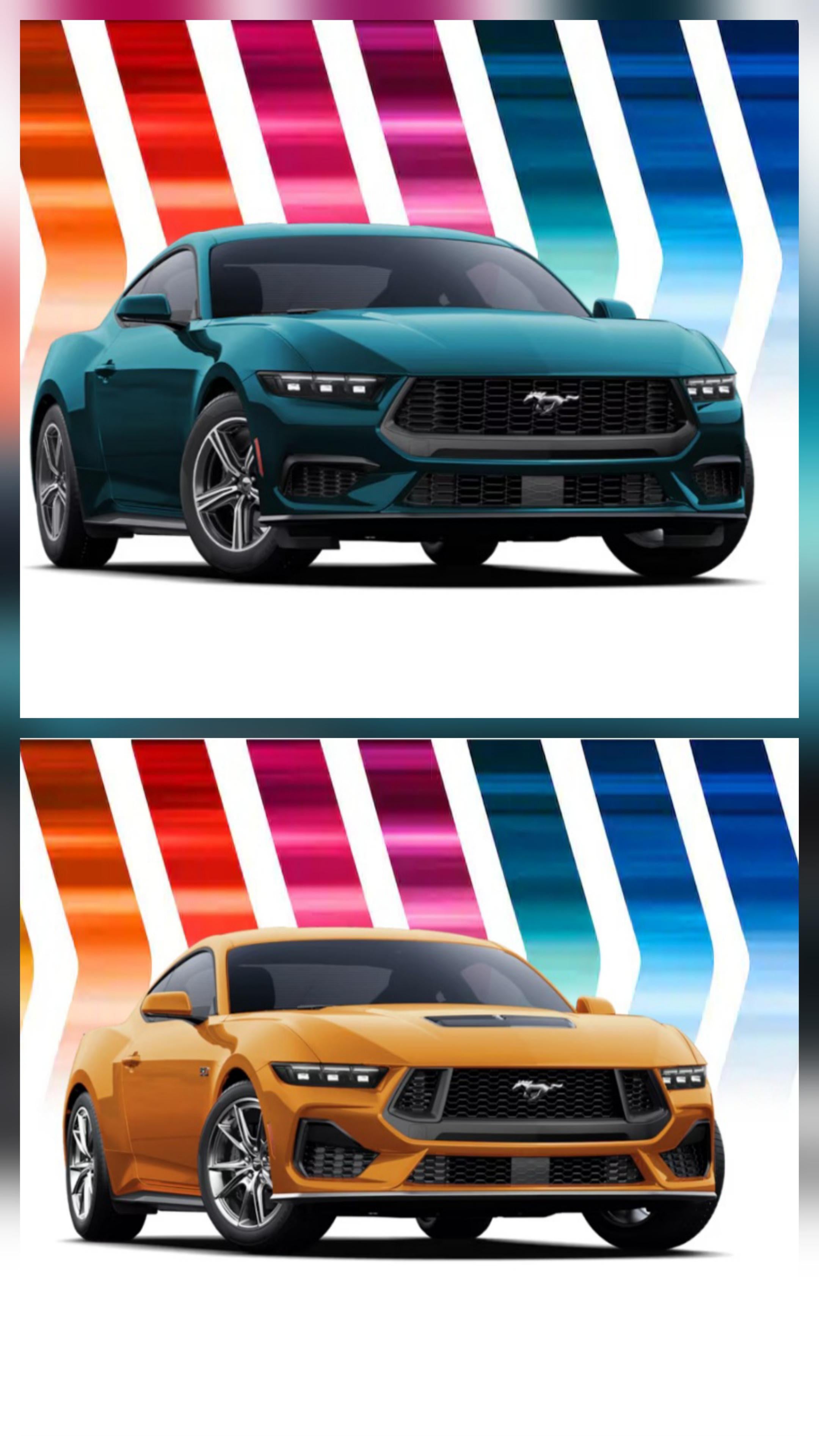 新型2026年型マスタングには、オレンジフューリーメタリックとアドリア