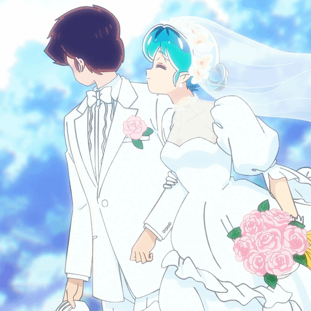 ルムのウェディングドレスの写真、マジでめっちゃ綺麗😍❤️💜💙💚 : r