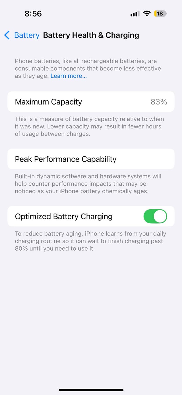 iPhone 14 Proのバッテリーの最大容量が2年で83%になっちゃった : r