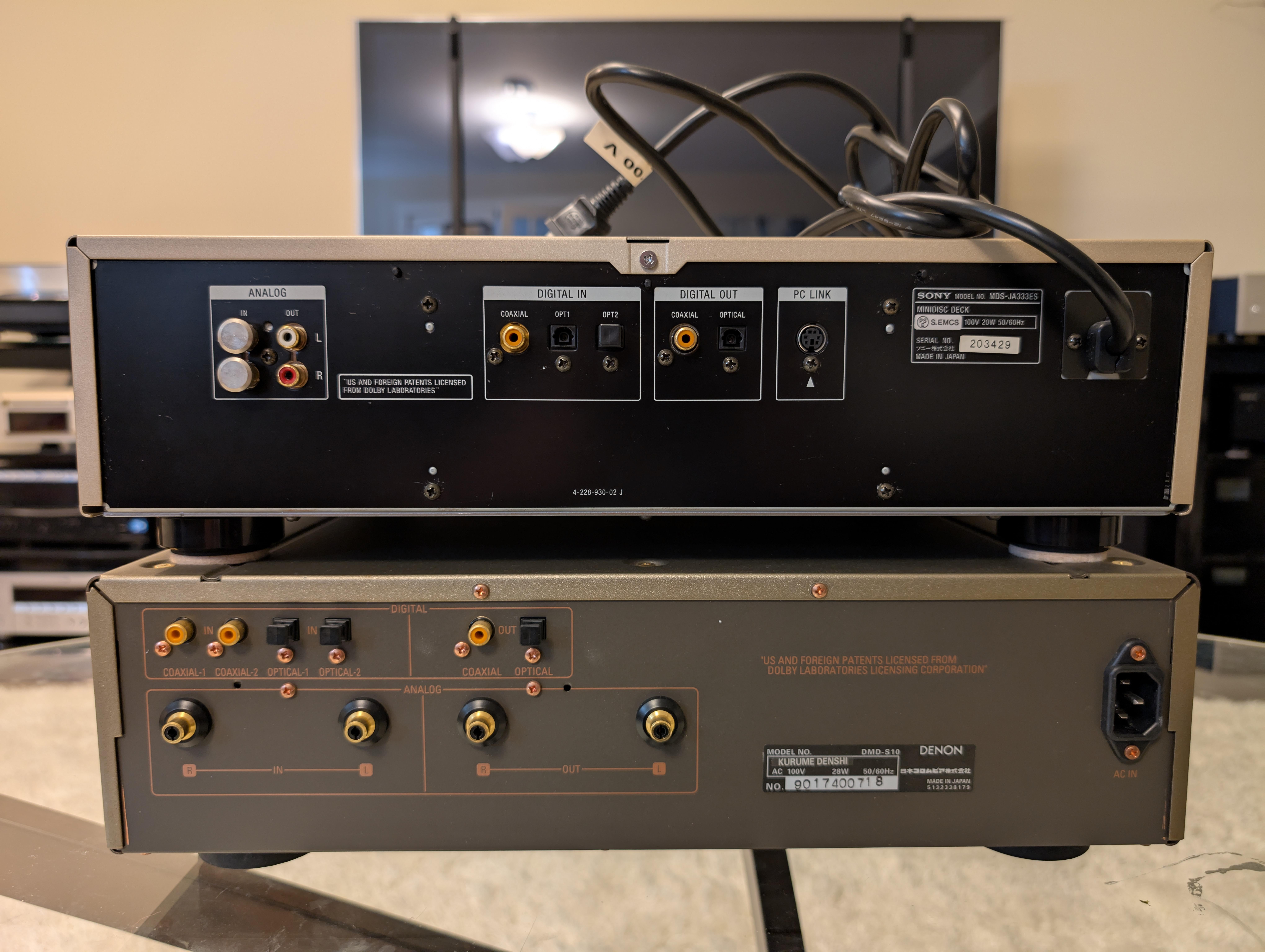 My Rarest MD Deck collection: DENON DMD-S10 : r/minidisc