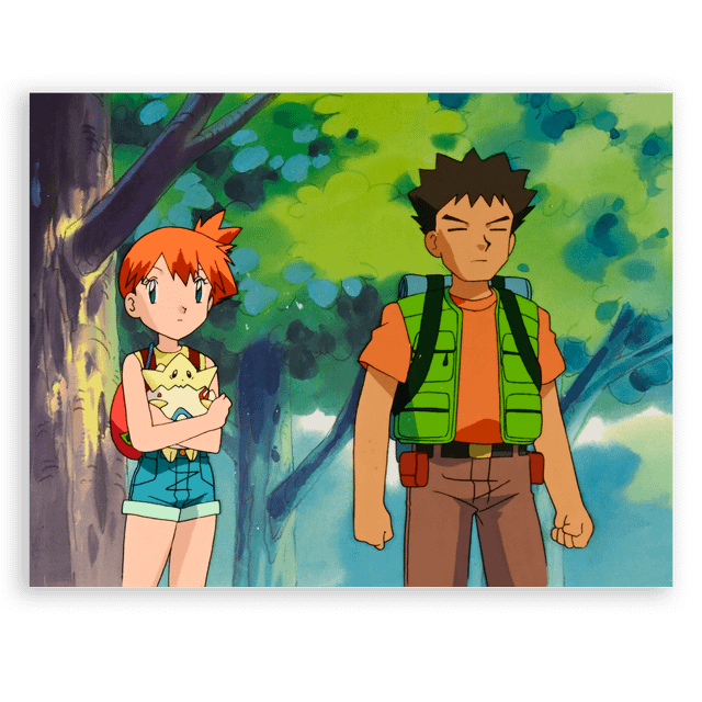 サトシ/Ash ＆ピカチュウの制作アニメセル。*とても貴重な資料です