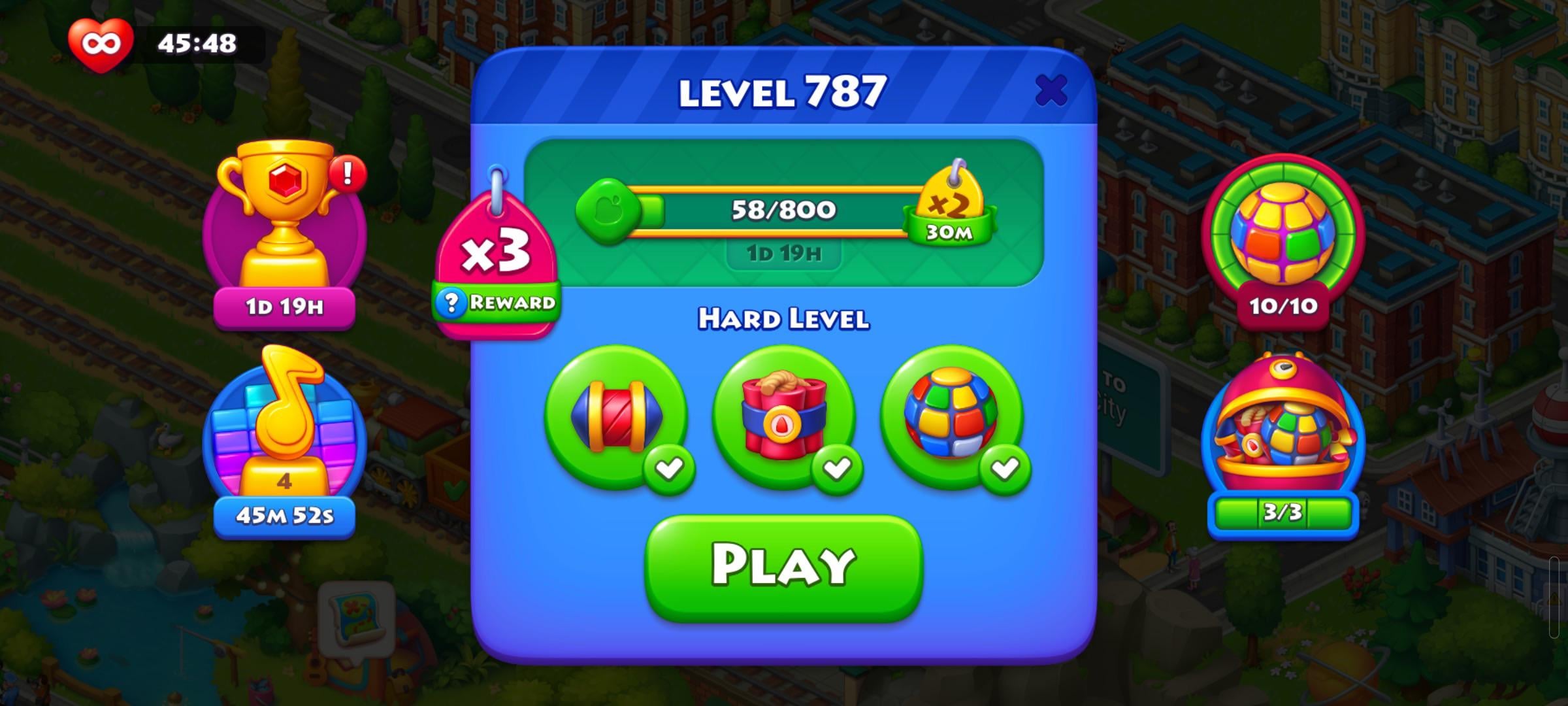 The x3 in Match -3 : r/TownshipGame