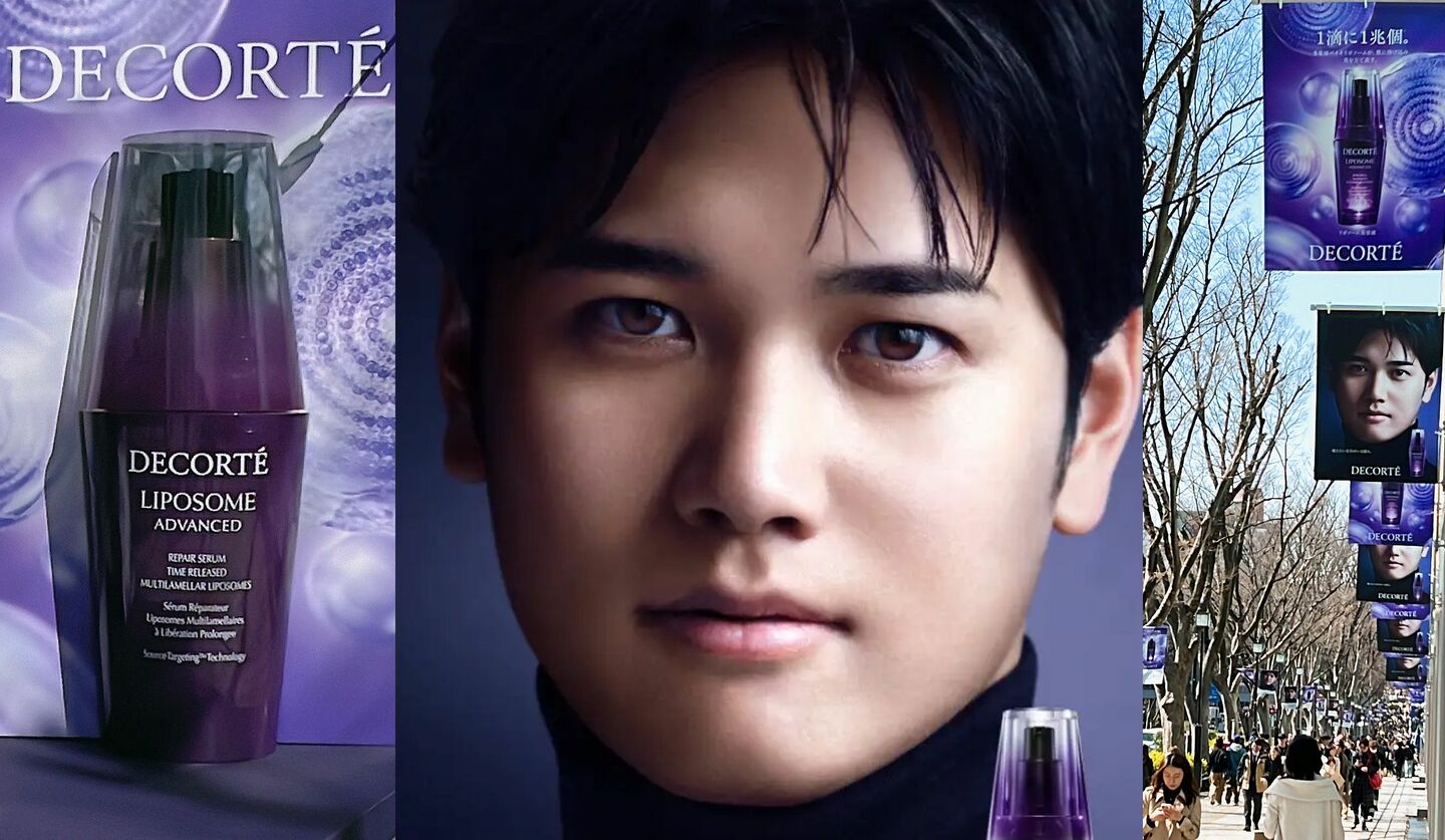 大谷翔平選手×コスメデコルテ『リポソーム』カラーに染まる表参道で