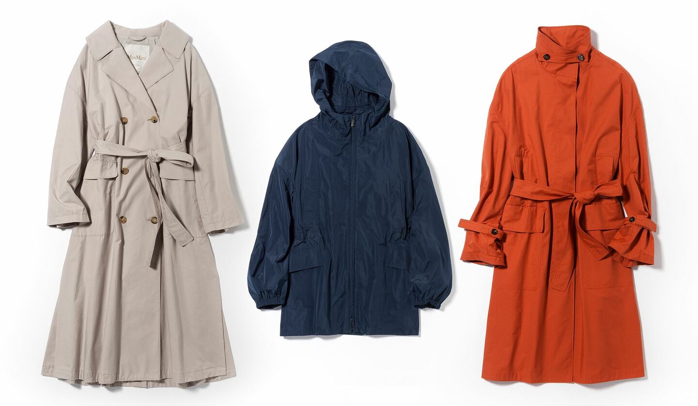 梅雨～夏にうれしい機能性ウエア】撥水加工が施された「マックスマーラ