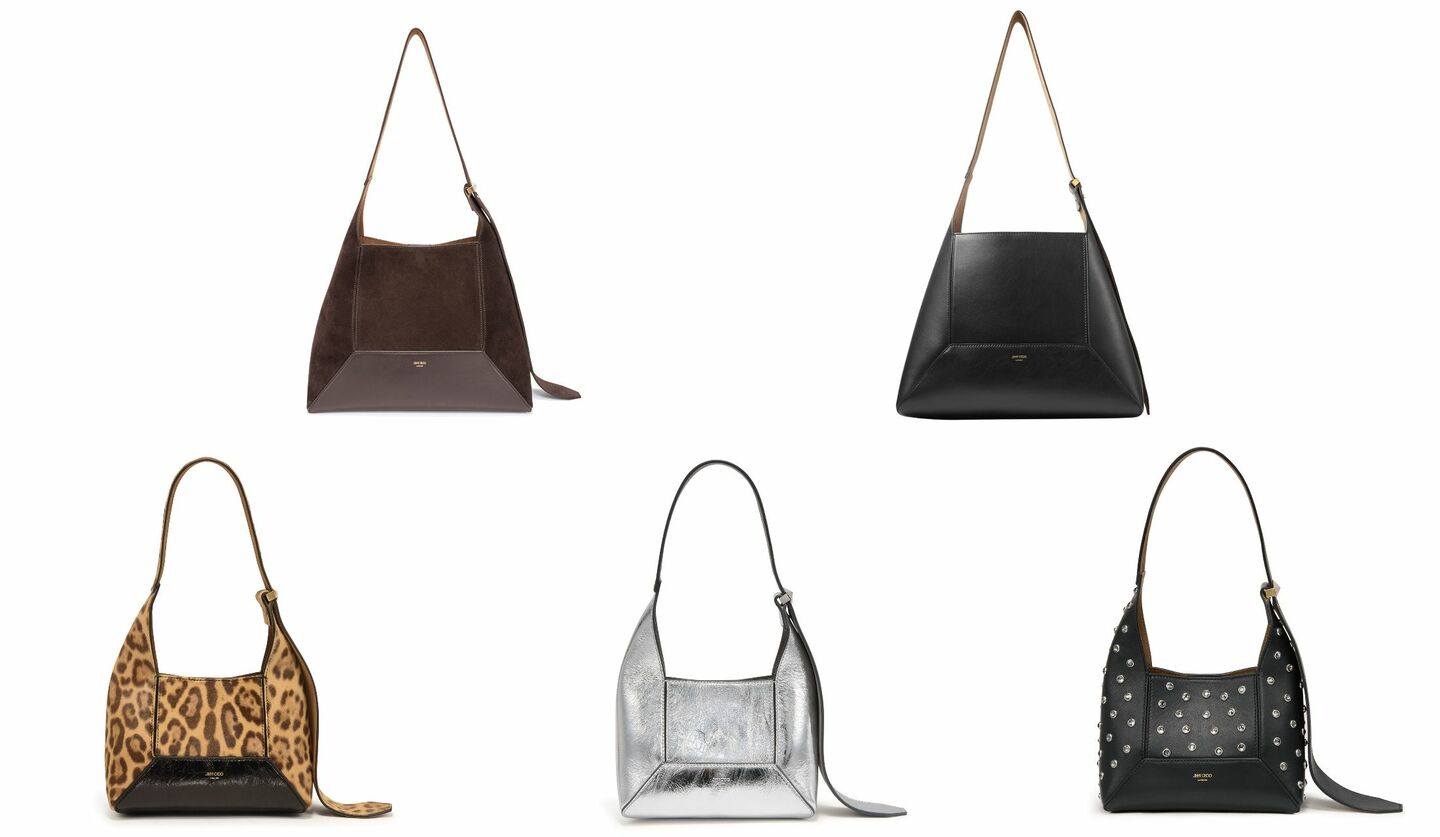 ジミー チュウのアイコン「ダイヤモンド」シリーズにホーボーバッグが