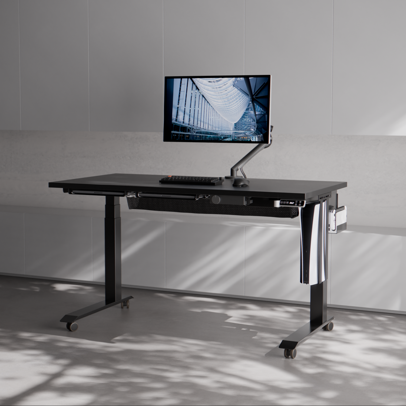 電動昇降デスク用天板 BOARD - METRO DARK for FlexiSpot E7 Pro