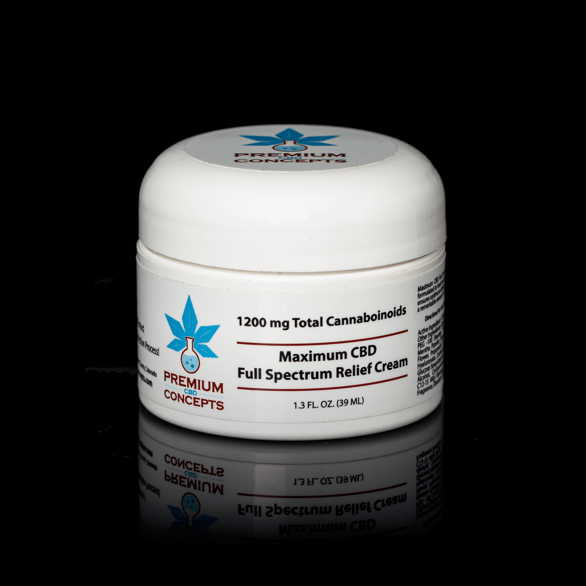 Maximum CBD Full Spectrum Relief Cream 1200 mg | Premium CBD Concepts