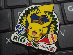 テレビ東京の“ピカチュウ”ピンバッジがリオ五輪会場で大人気 欲しがる