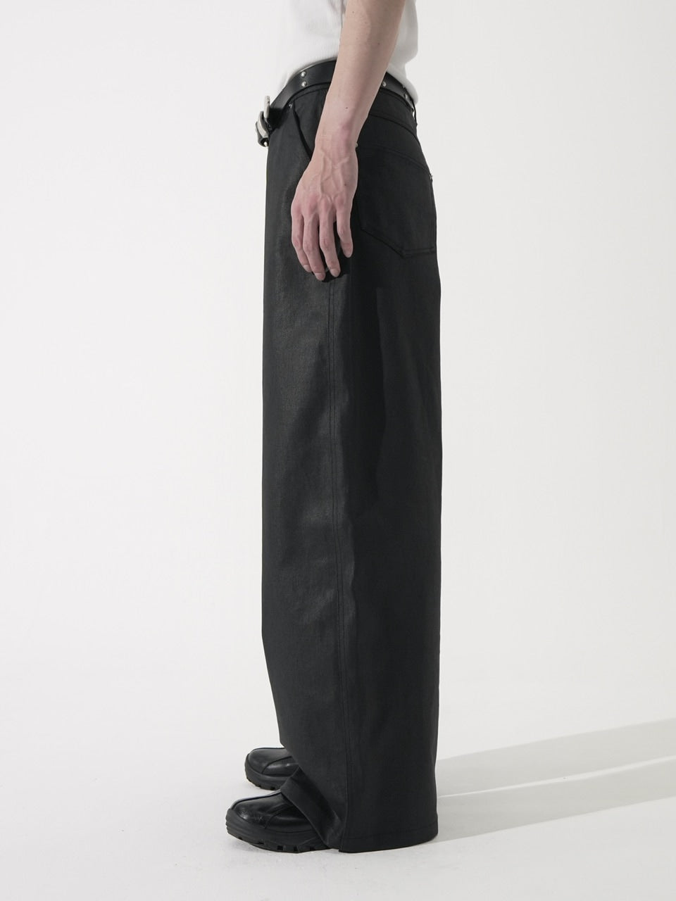 CS】coated wide denim pants – PRESSING WEB SHOP
