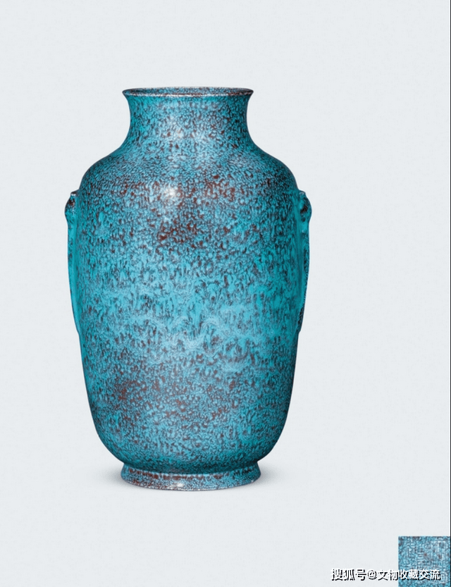 ♢中国陶磁 孔家鈞窯 花瓶 河南省 現代の鈞窯を代表する名門ブランド