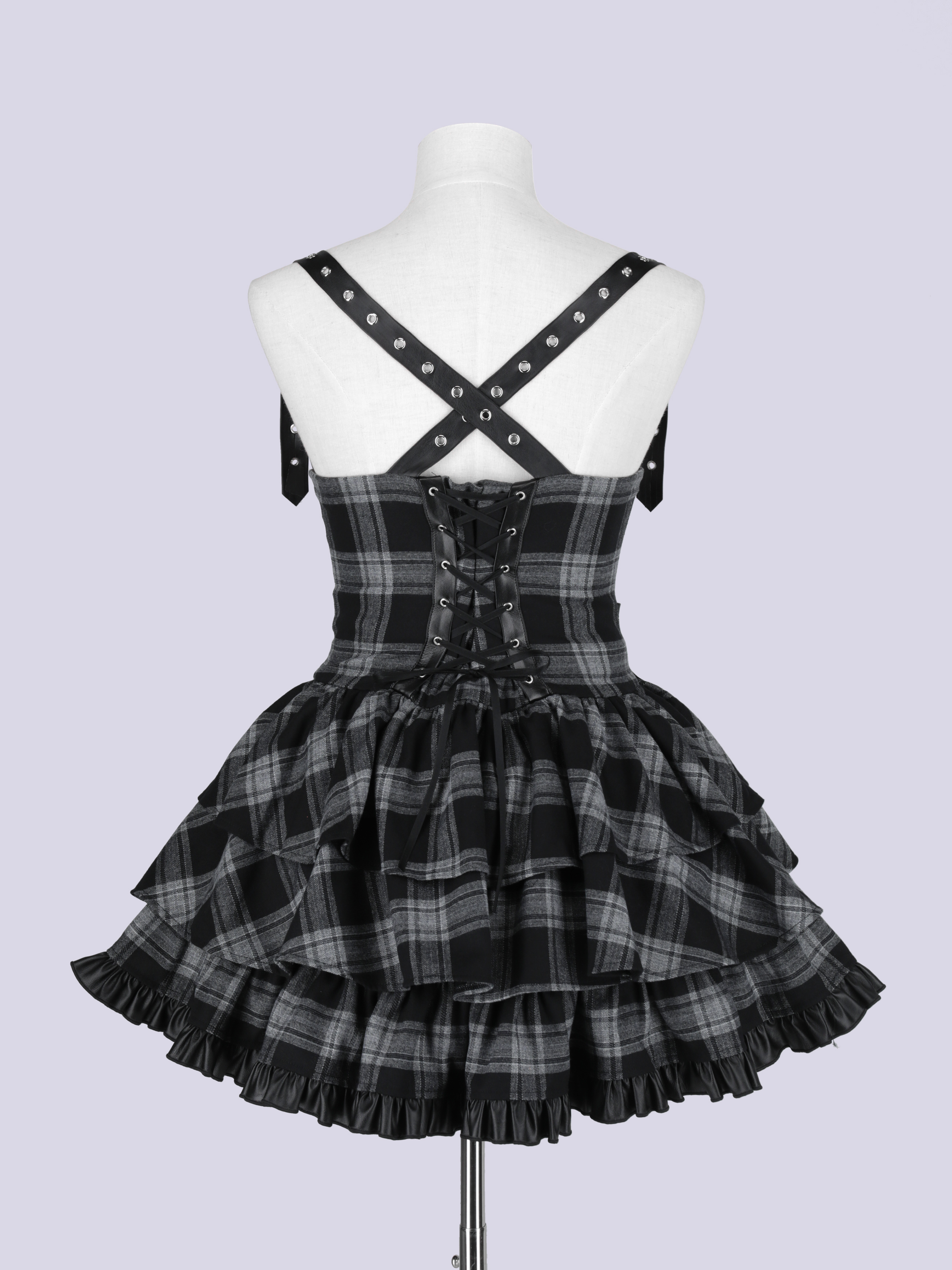 IMVAL / Frill Leather Dress [GRYCK] - QOOZA