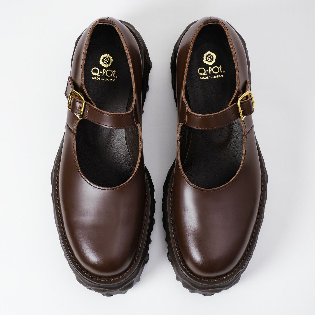 残り1点】【本革】メルティングチョコレート メリージェーン（ブラウン