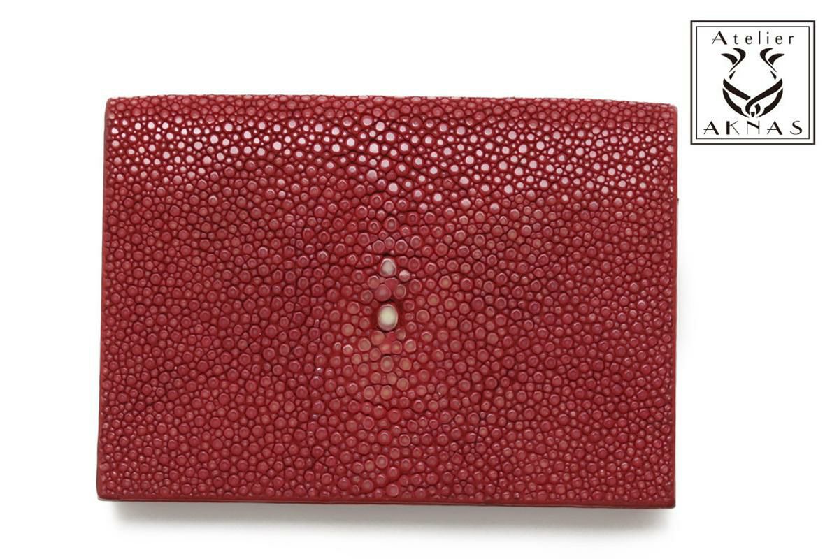 Atelier AKNASの名刺入れ(赤) Atelier AKNASの名刺入れ(赤)
