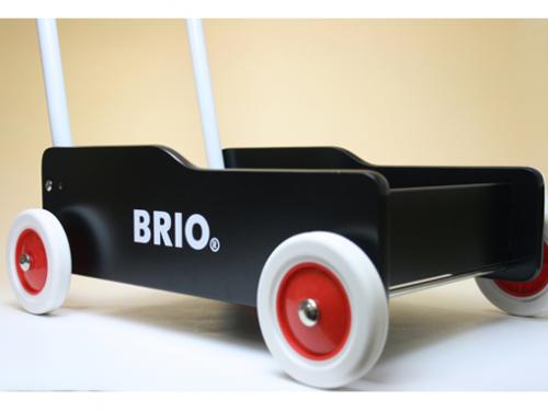 木のおもちゃ カルテット / 手押し車(黒)|ブリオ社(スウェーデン)