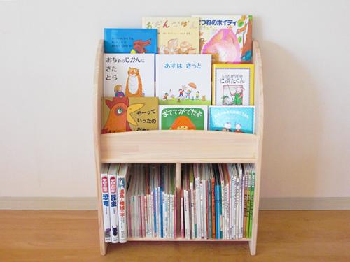 木のおもちゃ カルテット / 【絵本棚】ひのきほんたてM600 完成品|木