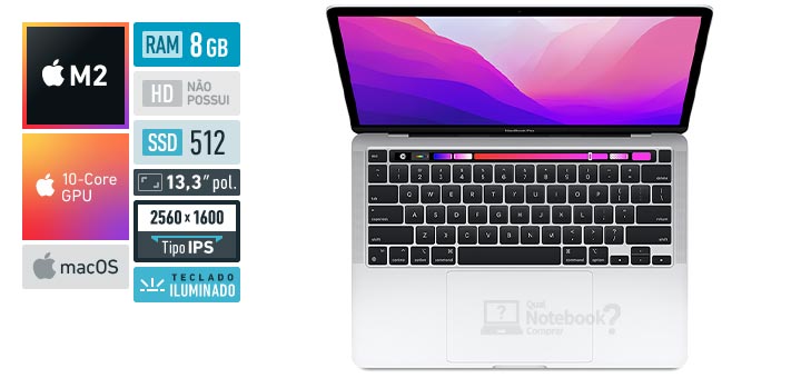 Apple MacBook Pro MNEQ3BZ/A M2 | RAM 8 GB | SSD 512 GB
