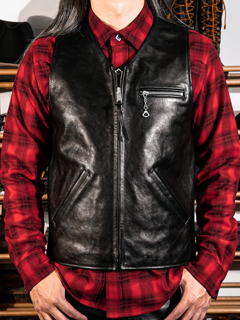 ☆ヴィンテージ50's復刻モデル 高級ホースハイドレザー バイカー