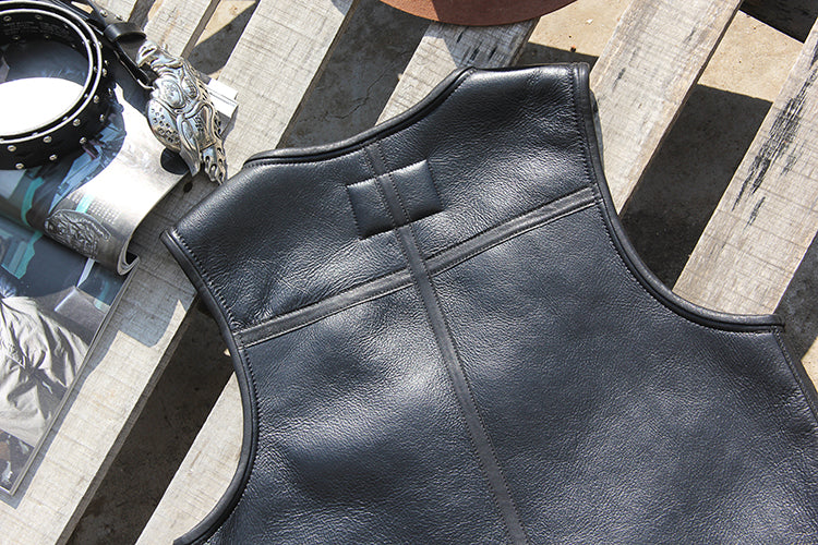 ☆シープレザームートン フライトレザーベスト☆ M～4XL – quietman