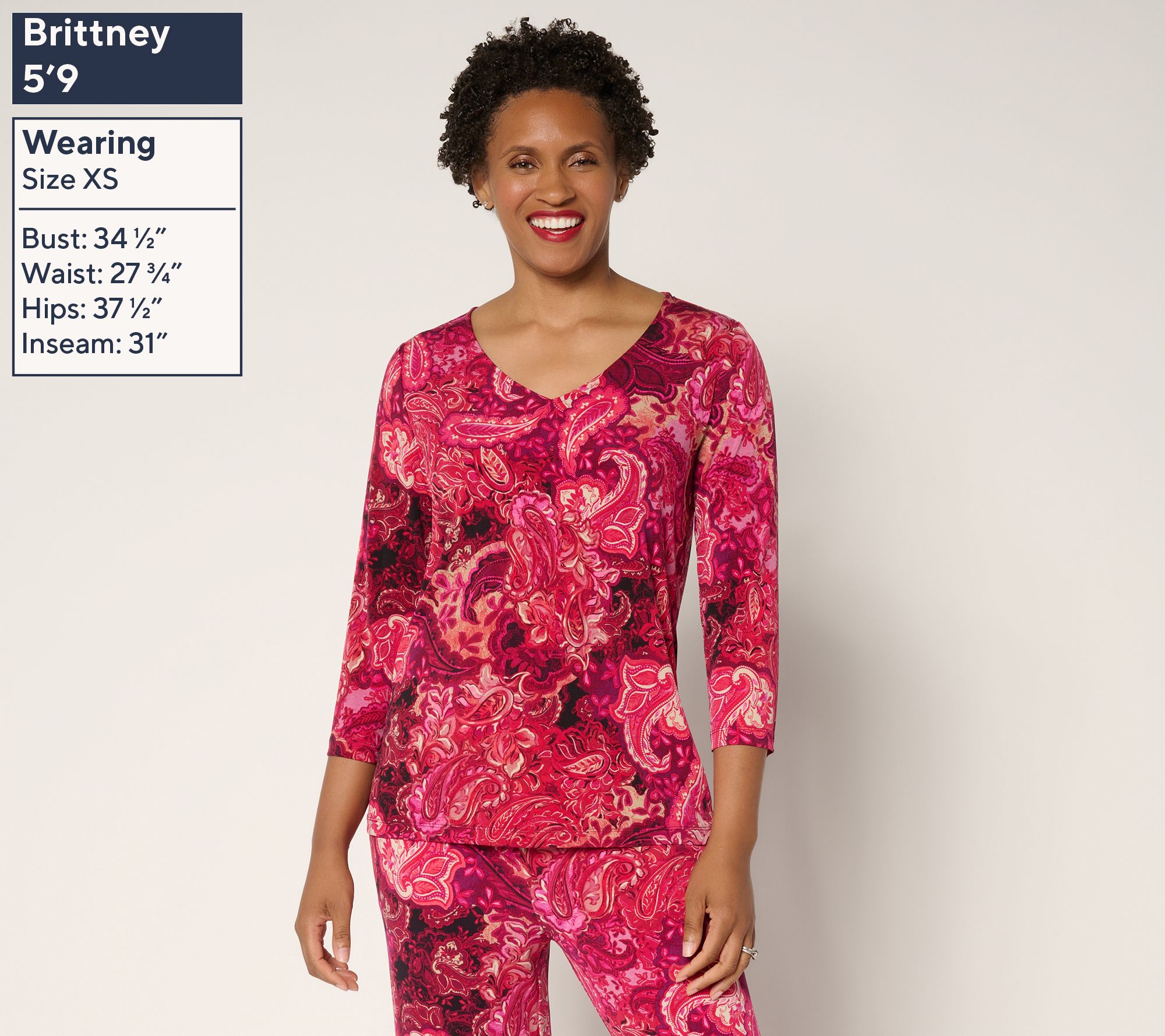 Susan Graver Set of 2 Liquid Knit Print & Solid Tops - QVC.com