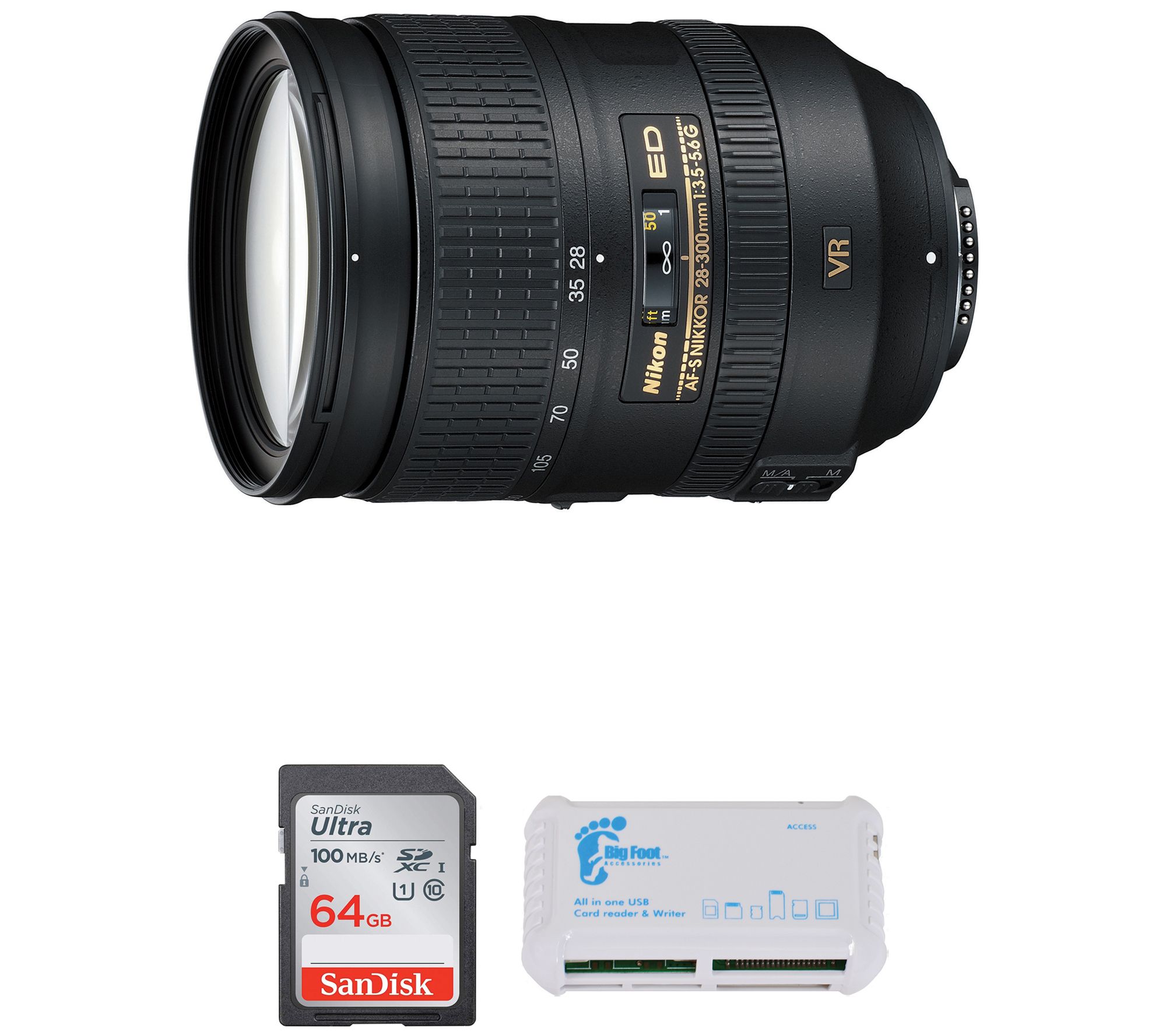 Nikon NIKKOR 28-300mm f/3.5-5.6G ED VR Lens Bundle - QVC.com